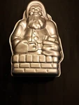 Vintage Nordic Ware Santa Chimney 3D Stand Up Cake Pan Mold NO.41300. Fixed Price $9.99.