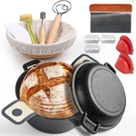 Advanced Cast Iron Dutch Oven For Baking, With Banneton Bread Proofing Basket &. Fixed Price $85.04.