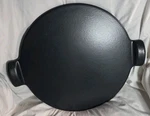 Emile Henry 14.5-INCH Round Smooth Ceramic Bbq Pizza Stone Bakeware, Charcoal. Fixed Price $29.99.