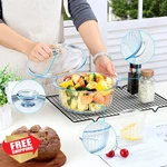 Nutriups Glass Casserole Dish With Lid 2.4QT Borosilicate. Fixed Price $43.99.