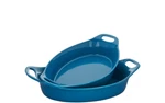 Rachael Ray 2-PIECE Oval Stoneware Large Set. 2.48-QT & 3.25-QT , Turquise. Fixed Price $39.99.