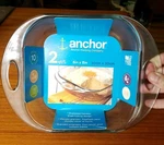 Anchor Hocking 8" X 20CM Square Cake Dish With Built Handle 2QT Liter. Fixed Price $15.99.