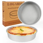 Logario 9-INCH Round Cake Pan Set Of 2 Extra 9.0 Inches Diameter, Silver. Fixed Price $26.81.