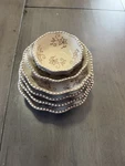 Set Of 6 Temptations By Tara Floral Lace Nesting Serving Bowls. Fixed Price $24.99.