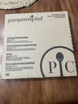 New Open Box Pampered Chef Personal Size Round Stone #1387 & Scraper / Pamphlet. Fixed Price $33.95.