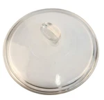Vintage Pyrex Clear Glass Lid Cw 22 8" Round W/ Oval Handle Fin Knob Design. Fixed Price $16.14.