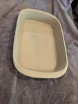 Vintage The Pampered Chef Rectangular Stoneware Large 9" X 13" Baker Dish Pan. Fixed Price $26.50.