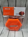 Le Creuset 15 3/4" Frying Pans Pots Protectors Of Pcs Brand New Orange. Fixed Price $19.90.