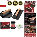 Burger Press Smash Patty Maker Wax Paper Griddle Grill Kitchen. Fixed Price $44.56.