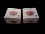 Creuset Stoneware Mini Olive Green Cocotte Of 2 Casserole 8OZ. Fixed Price $60.00.