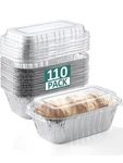 110 Pack 6X3.5X2 Disposable Aluminum Loaf Pans With Lids - Lb Mini Pan.... Fixed Price $44.31.