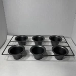 Chicago Metallic Professional 6-CUP Popover Pan, 15.5-INCH-BY-9-INCH. Fixed Price $16.99.