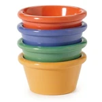 Pack Of 4 Mardi Gras Colors 2 Oz. Ramekin, Break Resistant Dishwasher Safe Melam. Fixed Price $23.04.