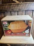 Vintage Abc Bravo Cookware KLV027 Terra Cotta Red Clay 4 Qt. Roaster Nib. Fixed Price $75.99.