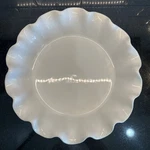 Emile Henry France 61.87 French Ceramic Ruffled White Pie Dish 10 Diameter. Fixed Price $28.47.