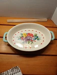Pioneer Wonen Oval Ceramic Baking Dish Sweet Romance Blossoms. Fixed Price $21.50.