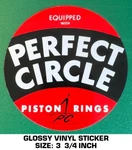 Perfect Circle Piston Rings Vintage 90'S Vinyl Decal Sticker-drag Racing-nhra. Fixed Price $9.42.