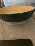 The Pampered Chef Stoneware Green Pot Traditions Collection #060503 U.s.a. Fixed Price $29.99.