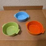 Sweejar Ceramic Souffle Dishes, Round Double Handle-ramekins-baking Set Of 3. Fixed Price $8.99.