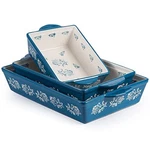Baking Dish Ceramic Lasagna Pan Casserole 3-PIECE Bakeware Sets. Fixed Price $191.22.