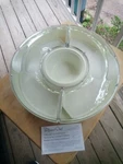 Pampered Chef Chillzanne Covered Round Veggie Fruit Sectional Server Tray # 2791. Fixed Price $29.00.