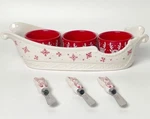 Temp-tations Special Edition Sleigh Baker,ramekins,spreaders Reindeer H229478. Fixed Price $34.72.