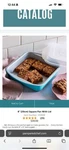 Pampered Chef New 8" X Square Pan With Storage & Travel Lid - Ez Clean. Fixed Price $25.99.