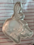 Vintage 1983 Wilton Bugs Bunny Drum Cake Pan Looney Tunes #502-3517 Aluminum. Fixed Price $12.59.