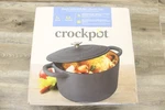 Crockpot Artisan 7 Quart Enameled Cast Iron Dutch Oven In Matte Navy Blue. Fixed Price $104.49.
