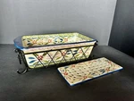 Temp-tations Old World 1.75QT Meatloaf & Drip Pan Insert Ovenware W/basket. Fixed Price $35.00.
