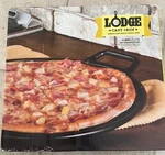 Lodge Pre-seasoned Cast Iron Baking Pan With Loop Handles, 14", Black Nib. Fixed Price $95.98.