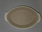 Pampered Chef Family Heritage Stoneware Vanilla Oval Baker Ceramic. Fixed Price $21.00.