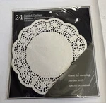 Wilton Lacy Paper Doilies For Cake, 10 Round, Bright White, 24-COUNT,1PKG. Fixed Price $9.94.