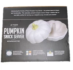 Ovente 2 Tier, Pumpkin Snack Bowl Server Halloween Fall Decor. Fixed Price $12.99.