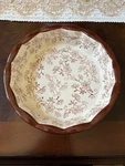 Temptations By Tara Brown Floral Lace 9 Pie/quiche Covered Baking Dish. Fixed Price $29.00.