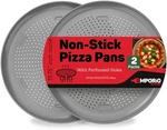 Pan 2 Pack 16 Inch Non Stick Carbon Steel Perforated Silver Pizza Emporio Round. Fixed Price $35.99.