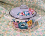 Pioneer Woman Mini Dutch Oven Enamelware Sweet Romance Floral. Fixed Price $19.25.