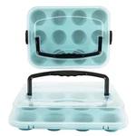Spmarkt Blue 12-CUP Muffin Pan With Lid, 2-PACK Metal Cupcake Handle,. Fixed Price $60.04.