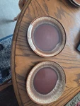 Set Of Brown Glazed 7.25" Plates In Good Condition. Fixed Price $10.00.