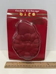 Cookie Exchange Non-stick Silicone Santa Shaped Baking Pan, New. Fixed Price $6.99.