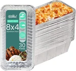 Funstitution Aluminum Foil Pans Inches (30 Pack) - Tin 8X4, Silver. Fixed Price $27.71.