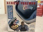 George Foreman Grilling Colors Blue Salton GR18BWT Original Box. Fixed Price $14.99.