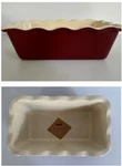 Emile Henry Auberge Williams Sonoma Ruffled Edge Loaf Pan 6164 Claret With Flaw. Fixed Price $20.80.