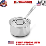 All-clad D3 3-PLY Stainless Steel Sauce Pan With Lid 1.5 Quart. Fixed Price $95.96.