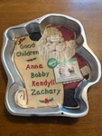 Wilton 1995 Santa Checking List Cake Pan Mold 2105-3323 Christmas Holiday Party. Fixed Price $8.00.