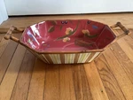 Tracy Porter Artesian Road Oval Baker With Handles *new* Dare Yourself To Dream. Fixed Price $45.00.