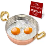 Hakan Copper Egg Pan For Cooking Handmade Small Frying Hammered Skillet. Fixed Price $77.55.