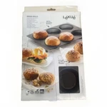 Lekue Silicone Perforated Bread Roll Pan, Brown. Fixed Price $17.50.