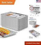 Grill Liners Disposable Aluminum 25-PACK Pans For Outdoor Bbq.... Fixed Price $51.99.