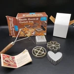 Vintage Nordic Ware Double Rosette & Timbale Iron 4 Molds Boxed #01300 Usa. Fixed Price $29.99.